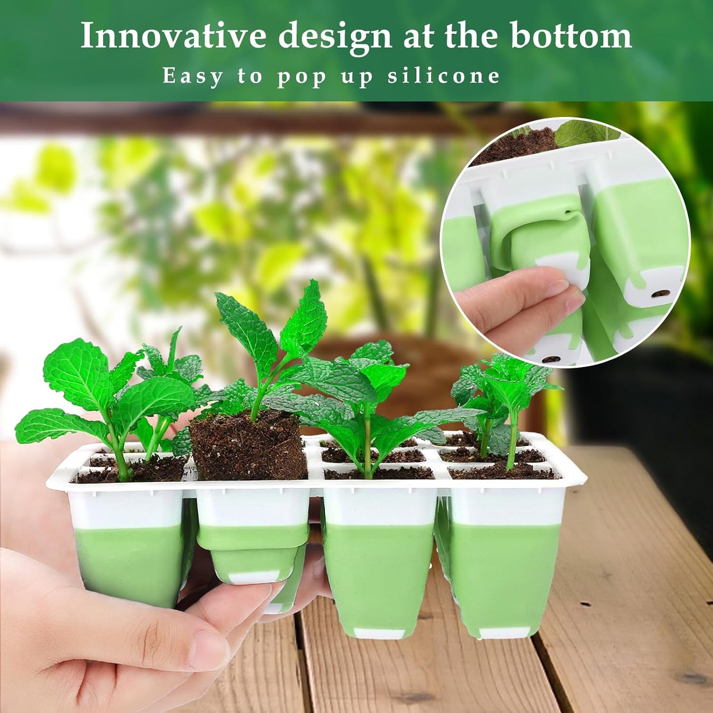 72-Cell Seed Starter Tray with Humidity Dome