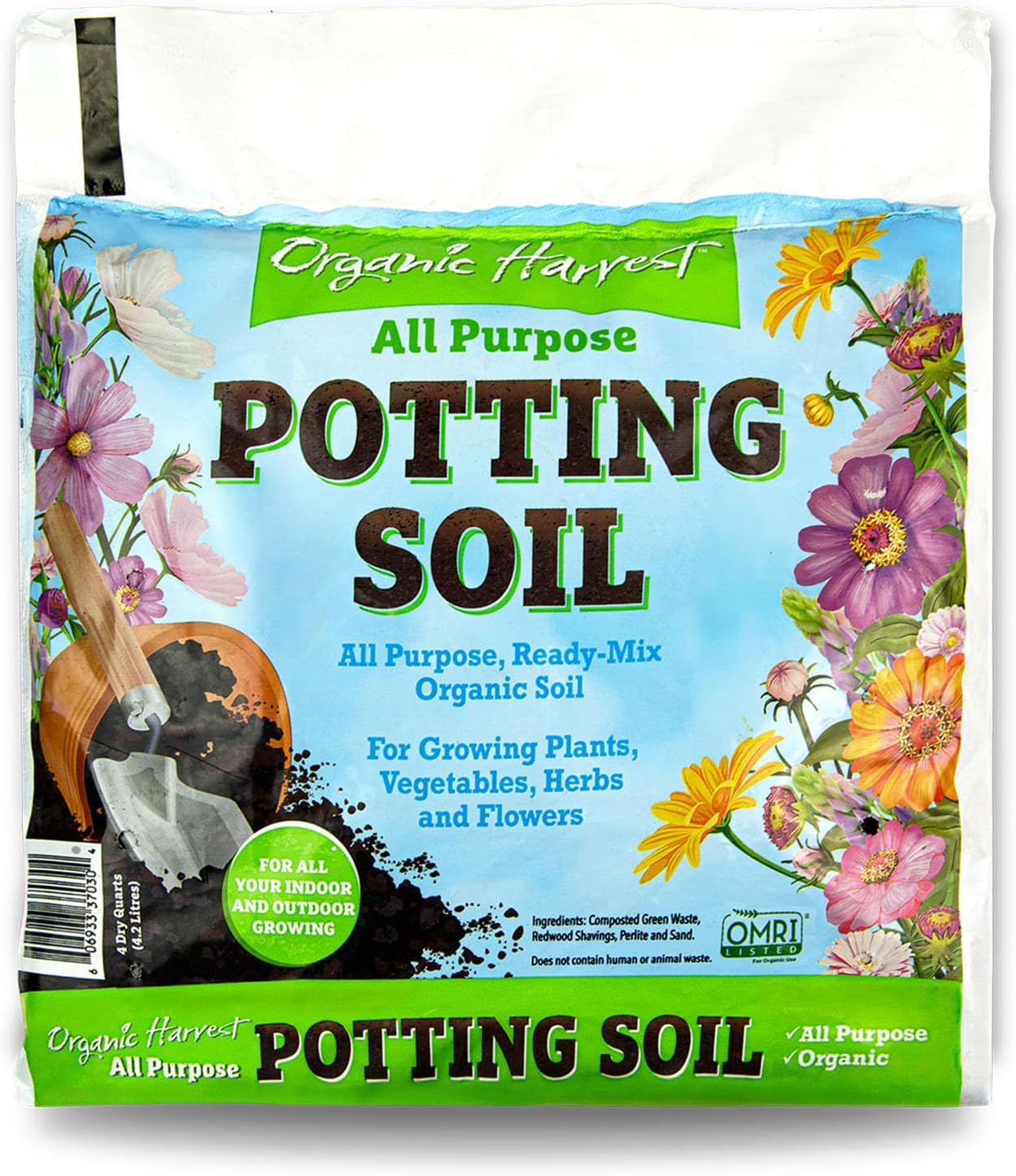 Organic Potting Soil Mix, All-Purpose, Ready-to-Use (4 qt.)