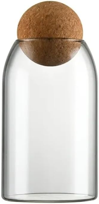 Glass Terrarium Jar with Airtight Wood Lid 800ml (Jar Only)